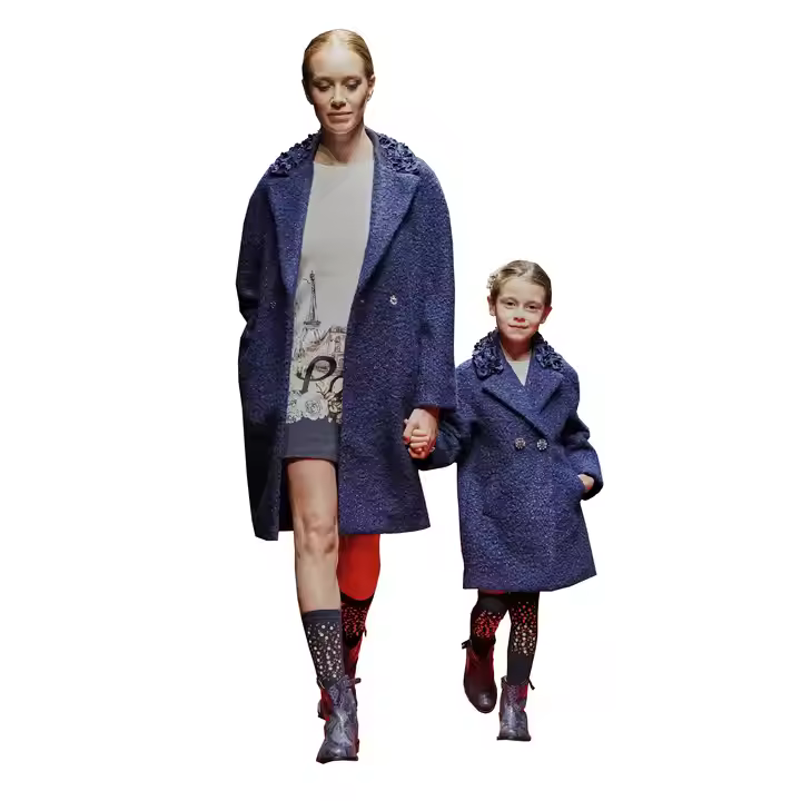 Custom Women and Children Worsted Outfit Waterproof Mom and Daughter Clothing for Girls 30 Years High-Quality Children's Factory