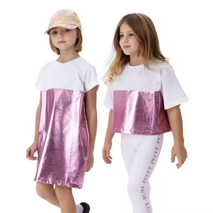 Twins Sister Dress Matching Mother Daughter Clothes Family Look Girl and Mother Dress