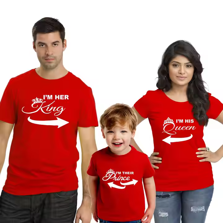 Private Label Brand 100% Cotton Printing Family Matching T-shirts Family Matching Clothing Custom Clothing Manufacturers