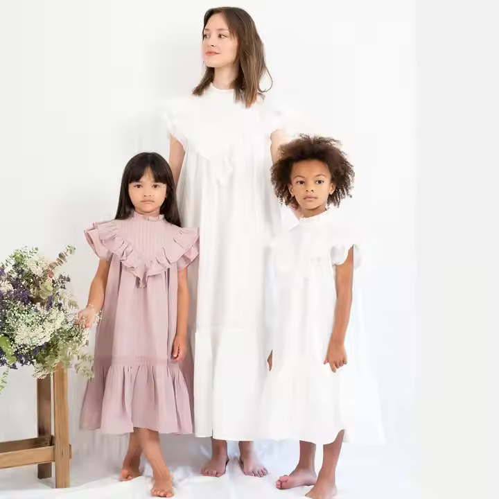 Mother Daughter Costume Family Matching Clothes Mommy and Me Outfits Baby Girl Dress