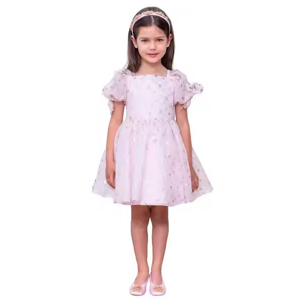 girls flower white dress