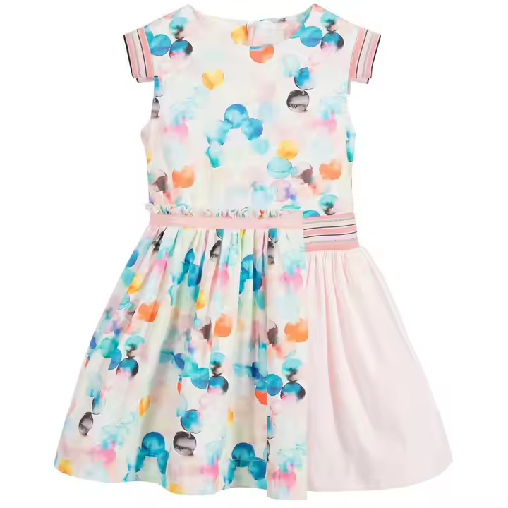 2025 Child Girl Dress Crocheted A-Line Summer Dress With Dot Pattern O-Neck & Sleeveless Designed for Babies up to 15 Years Old