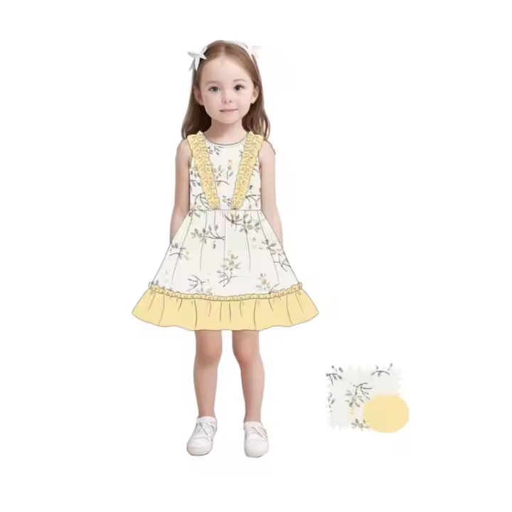 Girl Dresses for Kids 2 to 12 Years ODM Supply Oneck Dress for Girls 6 to 14 Years 213 Dresses