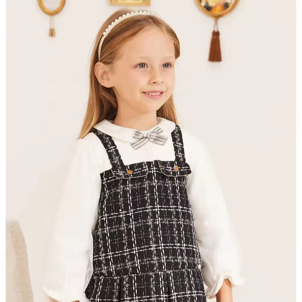 girls flower white dress