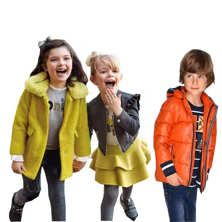 Customized wholesale children's boutique clothing kid coat winter jacket coat for boy and girl coats&outwears