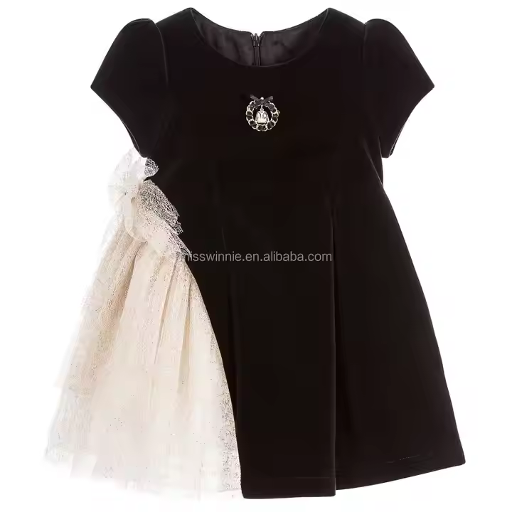 girls flower white dress
