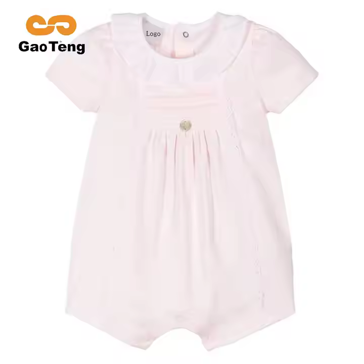 Customized Summer Toddler Infant Baby Rompers 100% Cotton Baby Girl Clothes