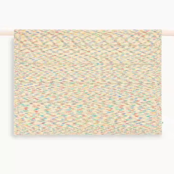 Custom 100% Cotton Knitted Baby Blankets Space Dye Design for Newborns Direct from Factory