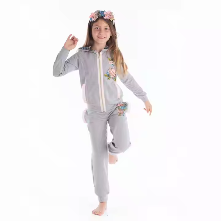 Cotton Custom Sportswear With Embroidery Baby Clothes Factory