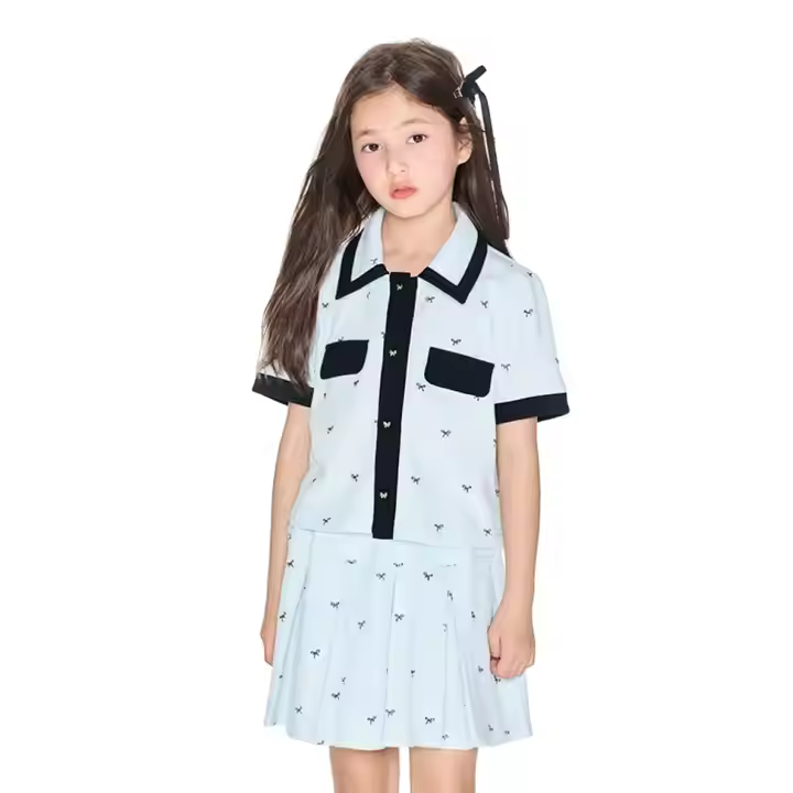 girls flower white dress
