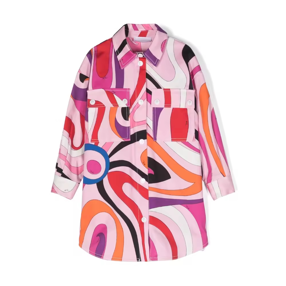 2024 Trendy Casual Girls Dress for Teenage Girls Aged 12 to 14 Short Sleeve O-Neck Woven Fabric With Bow Decoration for Summer