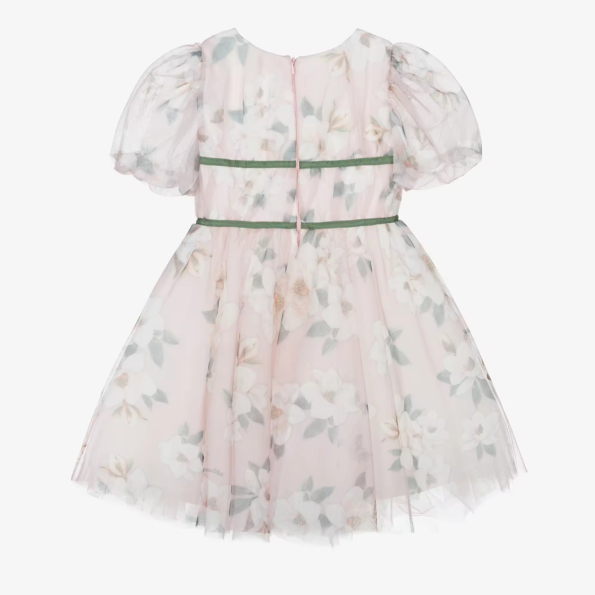 Elegant Miss Dress 2025 Elegant Short-Sleeved Dress With Bow 11-Year-Old Girls Sustainable O-Neck Woven Fabric Summer Vacations