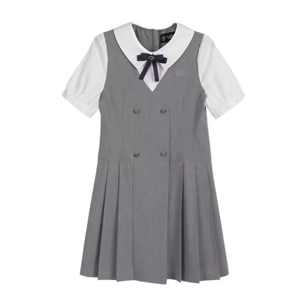 Floral Print School Dress for 12-Year-Old Teens Plus Size O-Neck Collar Sustainable Floral Print Dress for Girls in Summer