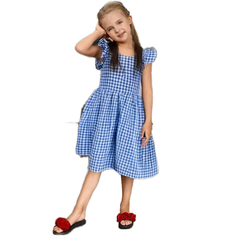 For Kids Girl Dress Sleeveless Bow Tie Manufacturing OEM