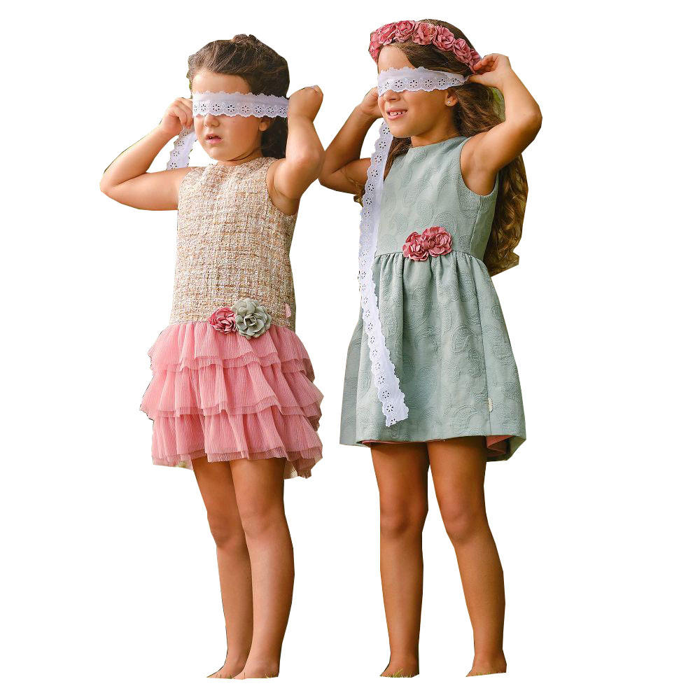 Guangzhou Customized Brand Fashion New Style Girls Dresses Kids Dresses Kids Clothes Girls Dresses